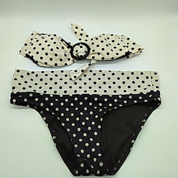 Victoria's Secret Other - Victoria Secret bikini set white & black dots XS